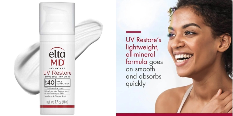 Sunscreen – Elta MD SPF40 Physical (UV restore)