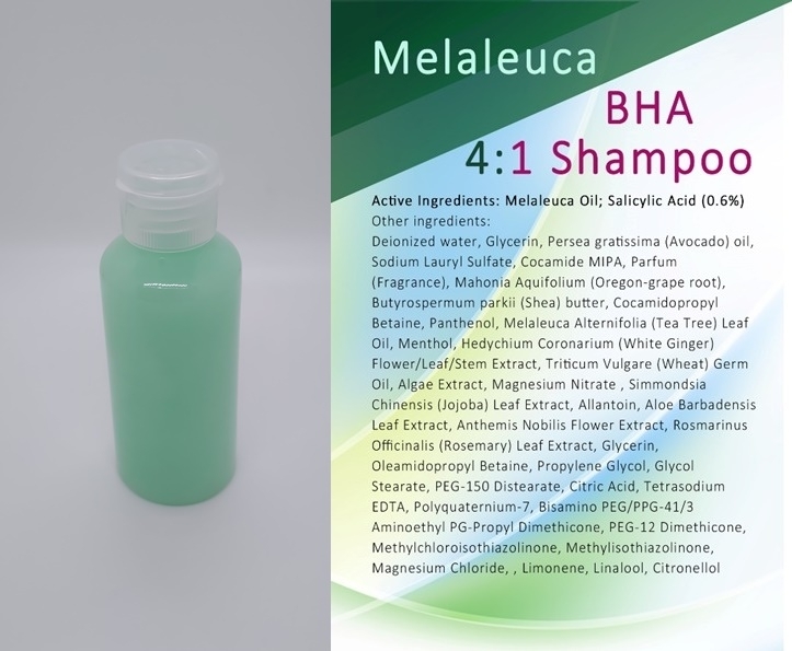 BHA: Melaleuca (1:4) Shampoo (60mL)